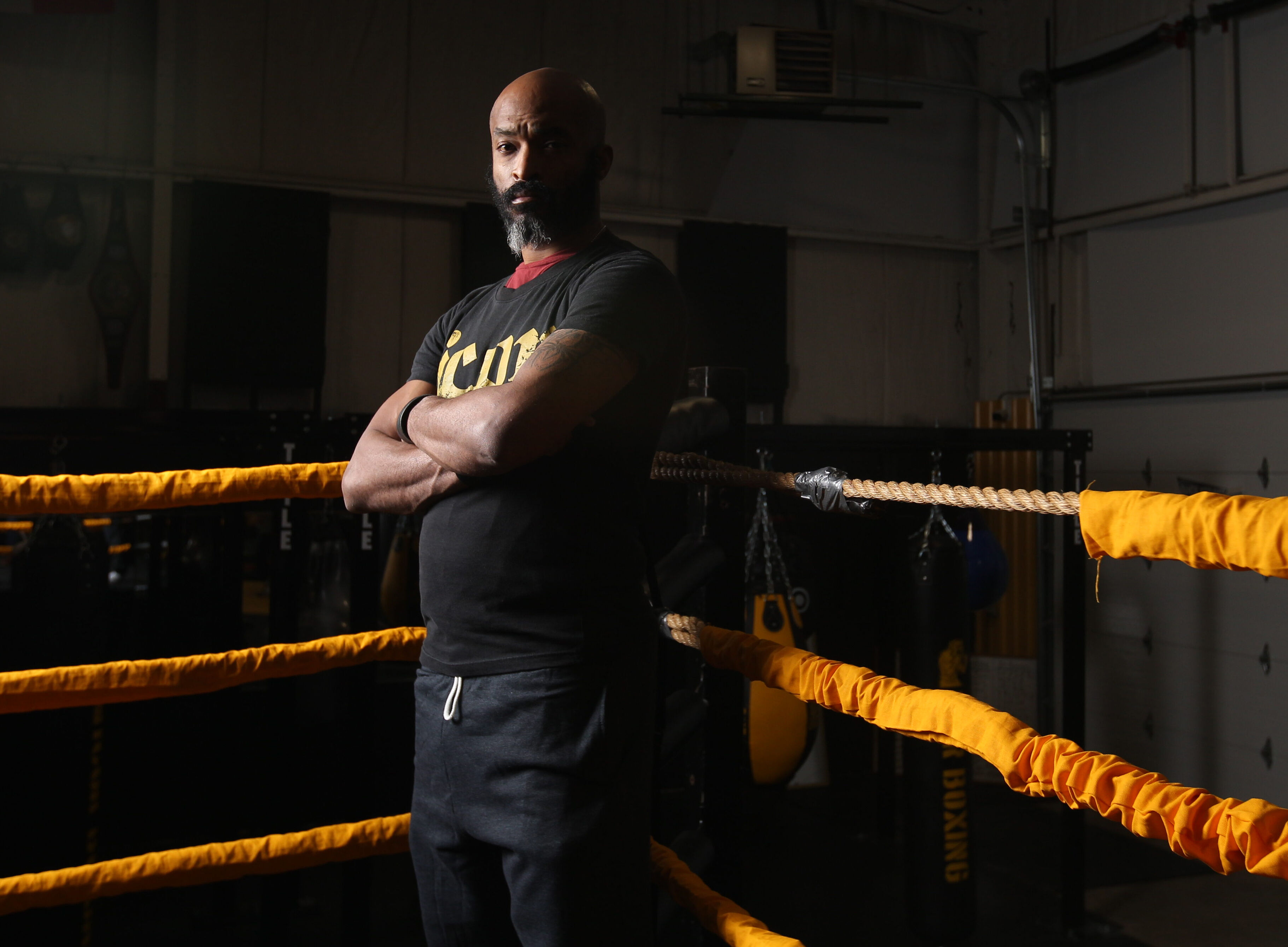 Clif Johnson, owner and manager of ICOR Boxing Club in Iowa City.